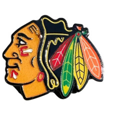Значок хокей НХЛ  «Чикаго Блекгокс»    Chicago Blackhawks NHL hockey badge