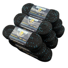 Шнурки для хокейних ковзанів Howies  не вощені  - чорні  9 пар.  NO WAX Laces for hockey shoes