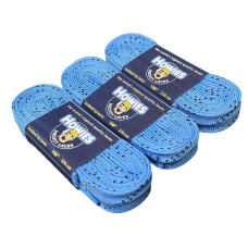 Шнурки для хокейних ковзанів Howies не вощені - блакитні 3пари. NO WAX Laces for hockey shoes