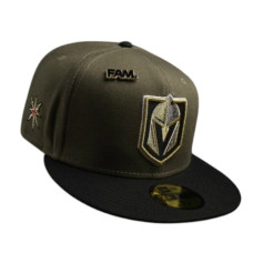Кепка NEW ERA 59FIFTY NHL VEGAS GOLDEN KNIGHTS оливково-зелена / сіра UV