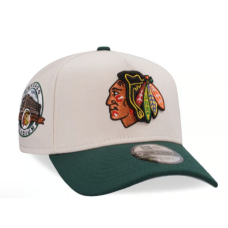 Кепка «Чикаго Блекгокс»  New Era Chicago Blackhawks Stone Green Two Tone Edition 9Forty A Frame 