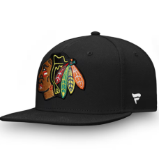Чоловіча кепка Snapback команди  Чикаго Chicago Blackhawks Black Core - чорна