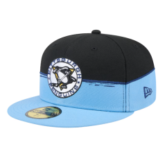 Кепка Піттсбург Pittsburgh Penguins New Era Vintage Color Dip 59FIFTY Fitted - чорна/світло-синя