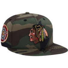 Кепка «Чикаго Блекгокс»  New Era Chicago Blackhawks All Star Game 1991 Woodland Camo Prime Edition 59Fifty Fitted