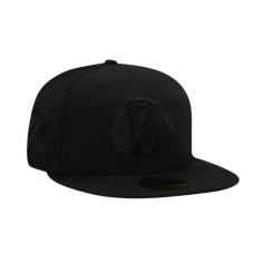 Кепка New Era  Чикаго Chicago Blackhawks All Black  чорна