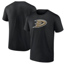 Чоловіча чорна футболка з  логотипом НХЛ команди Anaheim Ducks