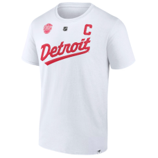 Чоловіча біла футболка Детройд  Ред Вінгз      Dylan Larkin № 71  Fanatics    NHL Stadium 2025