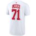 Чоловіча біла футболка Детройд  Ред Вінгз      Dylan Larkin № 71  Fanatics    NHL Stadium 2025