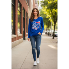 Футболка жіноча  команди НХЛ Коламбус  Columbus Blue Jackets