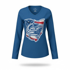 Футболка жіноча  команди НХЛ Коламбус  Columbus Blue Jackets