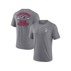 Чоловіча футболка фанатиків команди Columbus Blue Jackets Heather Gray Winger Tri-Blend