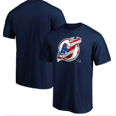 Чоловіча футболка з логотипом команди Нью Джерсі       New Jersey Devils Navy Banner Wave