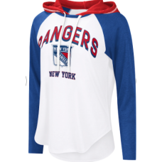  Жіноча біла футболка з довгими рукавами та капюшоном  Нью-Йорк Рейнджерс  G-III 4Her від Carl Banks