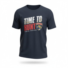 Ця темно-синя футболка Fanatics має характерне зображення "Time to Hunt" з логотипом команди  Флорида  Florida Panthers.