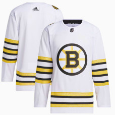 Чоловіча біла автентична хокейка  Boston Bruins Adidas Primegreen до 100-річчя