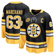 Чоловіча преміальна футболка команди Boston Bruins Brad Marchand Fanatics Black Alternate до 100-річчя
