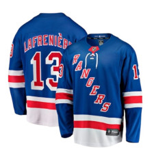 Хокейка Джерсі  Alexis Lafreniere New York Rangers Fanatics Home Breakaway - синя