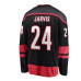 Чоловіча чорна домашня джерсі фанатів команди Carolina Hurricanes Seth Jarvis