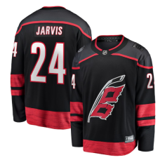 Чоловіча чорна домашня джерсі фанатів команди Carolina Hurricanes Seth Jarvis