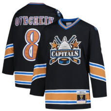 Джерсі гравця Овечкін №8 Кепіталс 2005 року – чорна Джерсі гравця Овечкін №8 Кепіталс 2005 року – чорна