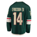 Чоловіча зелена  джерсі команди «Міннесота Вайлд» Джоела Ерікссона,  Fanatics