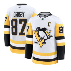 Pittsburgh Penguins Sidney Crosby Away Premium Hockey Fan Jersey - White