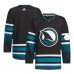 Чоловіча футболка Adidas Black Alternate Authentic Primegreen від San Jose Sharks.  Офіційно ліцензовано
