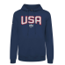 Чоловічий темно-синій пуловер з капюшоном для чемпіонату чотирьох націй 2025 року USA Levelwear