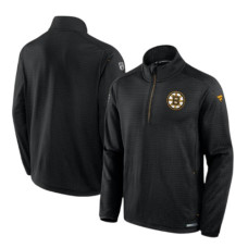 Футболка Бостон Брюїнз Boston Bruins Fanatics Big & Tall Authentic Pro з чверть - застібкою - чорна Футболка Бостон Брюїнз Boston Bruins Fanatics Big & Tall Authentic Pro з чверть - застібкою - чорна