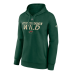 Жіноча флісова толстовка Fanatics Мінесота зелена  Wild Authentic Pro Core Primary