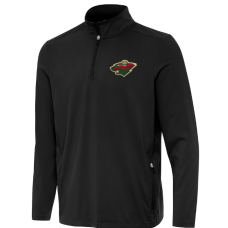 Чоловіча толстовка Мінісота  Antigua Perilous на чверть блискавки чорного кольору