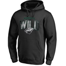 Чоловіча толстовка з капюшоном  Мінесота    чорна   Minnesota Wild Black Arch Smoke