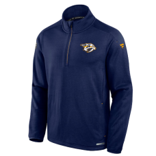 Кофта чоловіча темно-синя  Fanatics Нешвіл Authentic Pro Rink на чверть блискавки