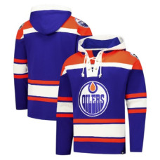 Худі толстовка Едмонт Ойлерс '47 Королівський колір Худі толстовка Едмонт Ойлерс '47 Королівський колір