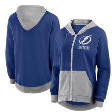 Жіноча спортивна кофта з капюшоном Тампа Бей   Lightning з логотипом синього кольору Hit It French Terry на блискавці