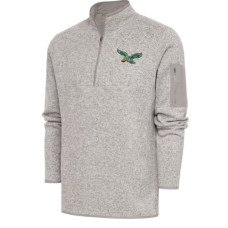 Полувер на 1/4 застібки Філадельфія Antigua Oatmeal Throwback Fortune Полувер на 1/4 застібки Філадельфія Antigua Oatmeal Throwback Fortune