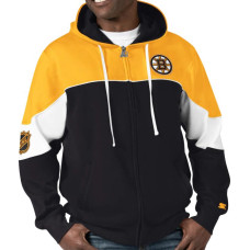 Худі з капюшоном на блискавці з головним складом команди Boston Bruins Power Forward Starter - чорний/золотий Худі з капюшоном на блискавці з головним складом команди Boston Bruins Power Forward Starter - чорний/золотий