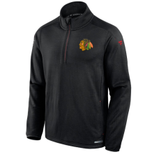 Кофта чоловіча чорна Fanatics Чикаго  Authentic Pro на чверть блискавки