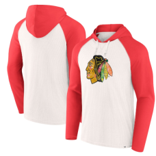 Чоловіча футболка з капюшоном Чикаго Blackhawks Fanatics White Winger Raglan