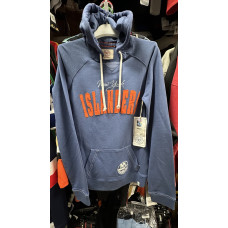 Жіноча толстовка вишита «New York Islanders» помаранчевими літерами та логотипом команди внизу . Бренд '47Women's sweatshirt with embroidered "New York Islanders" in orange letters and team logo at the bottom. Brand '47