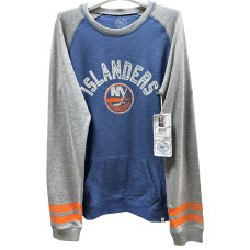 Світшот «Нью-Йорк Айлендерс» з довгими рукавами та кишенею-кенгуру, вироблений брендом 47 Brand. Світшот «Нью-Йорк Айлендерс» з довгими рукавами та кишенею-кенгуру, вироблений брендом 47 Brand.