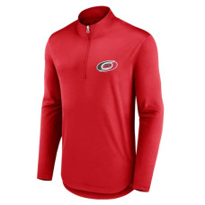 Жіночий светр на чверть блискавки з логотипом Carolina Hurricanes Antigua Red Tribute