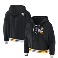  Жіноча толстовка зі шнурівкою Пітсбург  Penguins WEAR by Erin Andrews чорного кольору