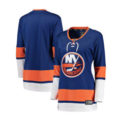 Жіноча домашня футболка фанатів команди «Нью-Йорк Айлендерс» – синя